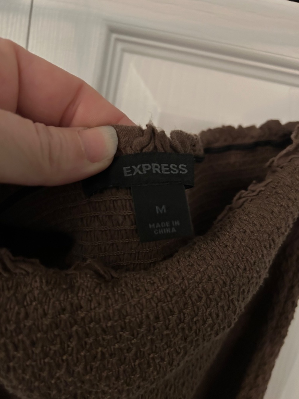 Express Brown Strapless Dress - Medium - Picture 4 of 5